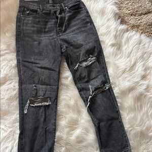 BDG black washed Slim Straight Denim Jeans